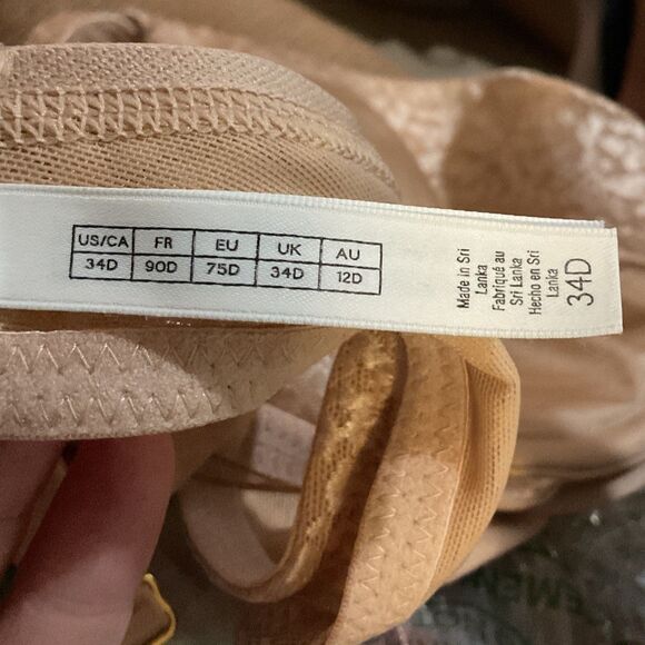 Le Mystere Underwire Plunge T-Shirt Bra 34D - Picture 6 of 8